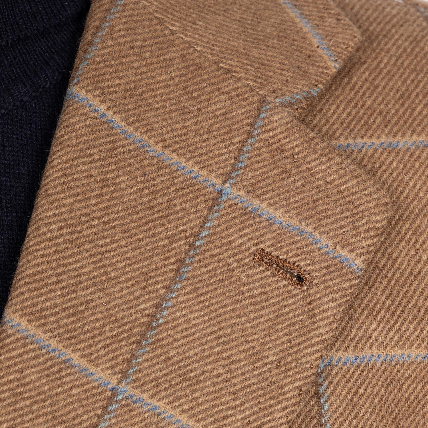 Limited Edition: Exclusively for Michael Jondral: Jacket "Window Pane" made from pure Wool by Fox Brothers - purely handmade
